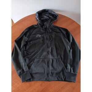 Nike Air Crossover Warm Up Track Jacket Large Hood Black Unisex Full Zip Sweater